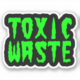 TOXISCH AFVAL STICKER