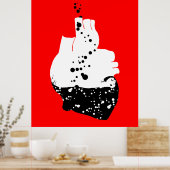 toxisch hart poster (Keuken)