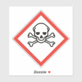 Toxische COSHH Sticker (Vel)