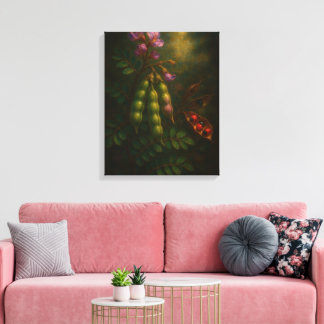 Toxische Elegantie: De Rosekranserwt Impressionist Canvas Afdruk
