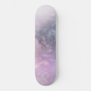 Toxische grafische kaart voor gas (roze crèmeblauw skateboard