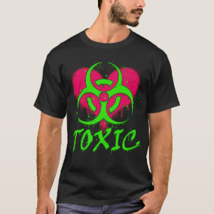 Toxische hartgraffiti t-shirt