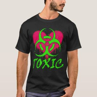 Toxische hartgraffiti t-shirt
