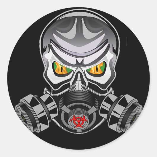 Toxische Logo-sticker Ronde Sticker (Voorkant)