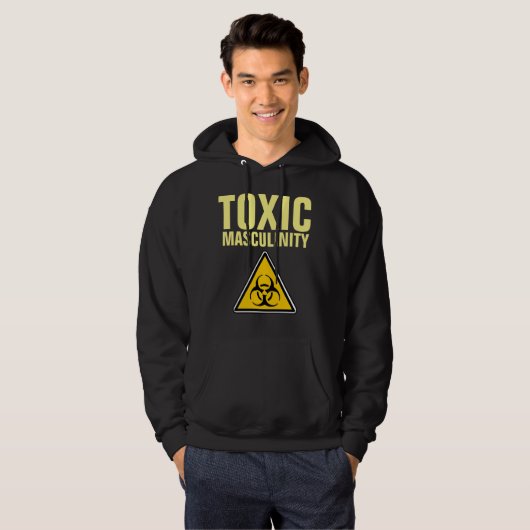 TOXISCHE MANNELIJKHEID Grappige Mannen Hoodie (Voorkant volledig)
