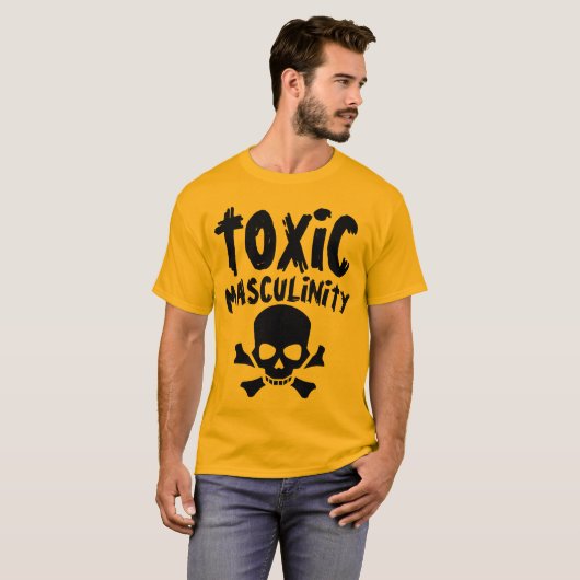 TOXISCHE MASCULINTY Funny Mannen T-Shirts (Voorkant volledig)