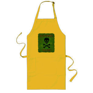 Toxische waarschuwing Apron Lang Schort