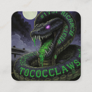 Toxocclaws Richards Slang - Giftige Groene Drup Sn Vierkante Visitekaartje