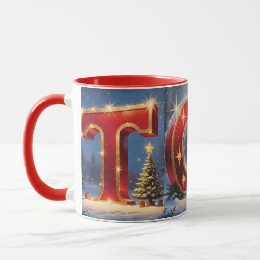 TOY Christmas Mug - Festive Holiday Coffee Mug wit (Gauche)