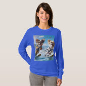 Toy dogs Waterskiing! T-shirt (Voorkant volledig)