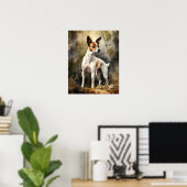 Toy Fox Terrier Dog Art Imprimer Poster (Bureau à domicile)