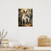 Toy Fox Terrier Dog Art Imprimer Poster (Cuisine)