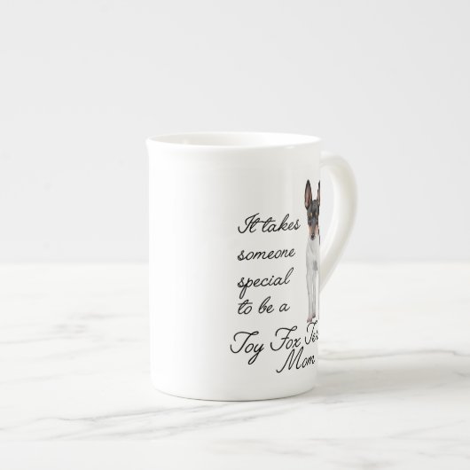 Toy Fox Terrier Maman Bone China Mug (Devant droit)