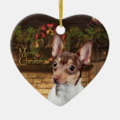 Toy Fox Terrier Ornement de Noël (Devant)