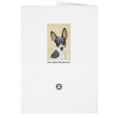 Toy Fox Terrier Peinture - Cute Original Chien Art (Dos)