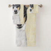 Toy Fox Terrier Peinture - Cute Original Dog Art (En situation)