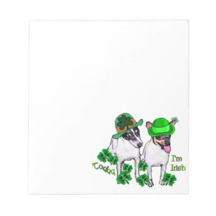 Toy Fox Terrier St Pattys Notitieblok