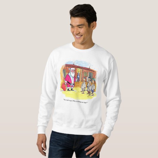 Toy Makers homme blanc sweatshirt (Devant entier)