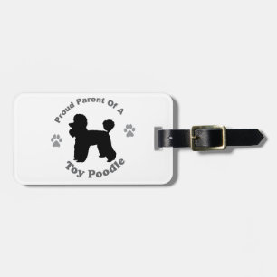 Toy Poodle Bagagelabel
