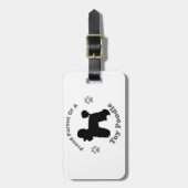 Toy Poodle Bagagelabel (Voorkant verticaal)