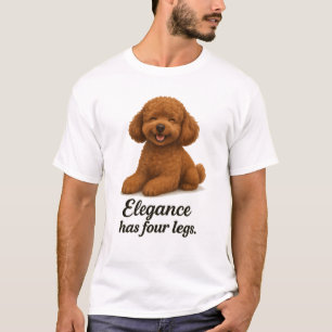 Toy Poodle � Elegantie Heeft Vier poten T-shirt