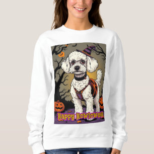 Toy Poodle Happy Howloween Trui