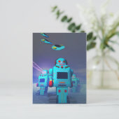 Toy Robos sur la carte postale d'attaque (Debout devant)