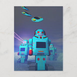 Toy Robos sur la carte postale d'attaque