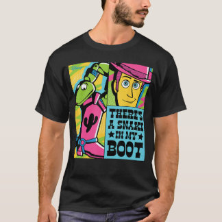 Toy Story Woodyer Zit Een Slang In Mijn Laars Stri T-shirt
