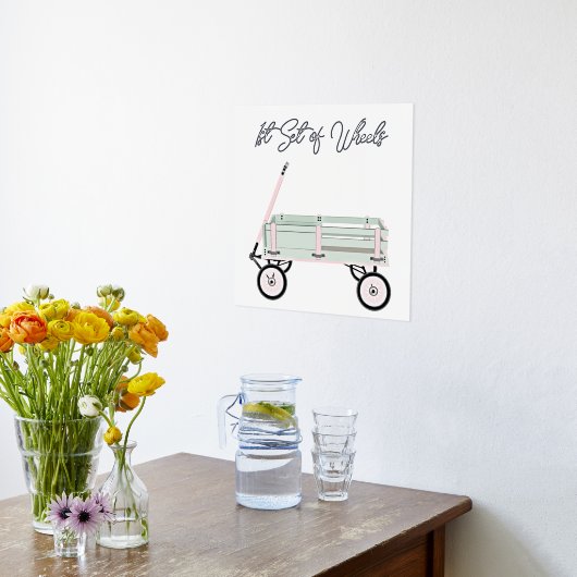 Toy Wagon avec Foil Texte Imprimer Poster (Couchage (Cuisine))
