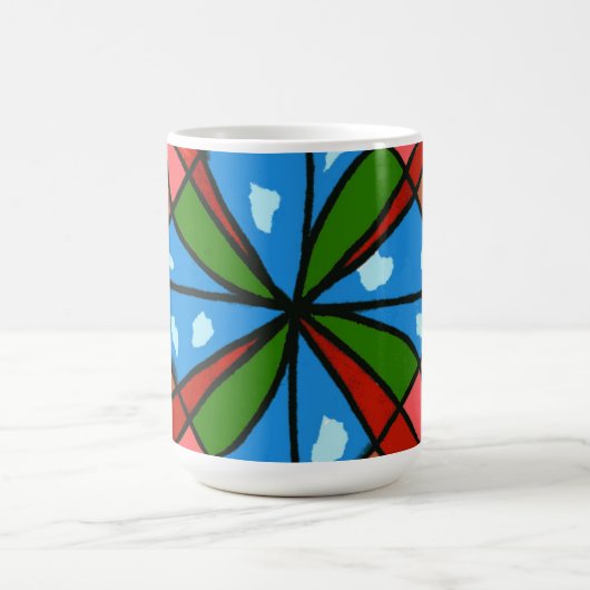 "Toy Windmill" Abstrait Design Mug (Centre)