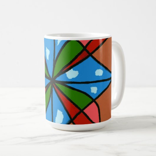 "Toy Windmill" Abstrait Design Mug (Devant droit)
