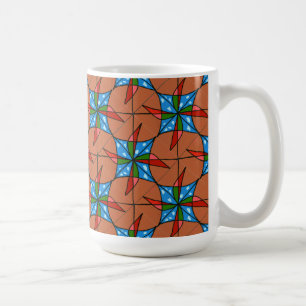 "Toy Windmill Tiled" Abstrait Design Mug