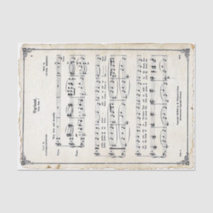  Toyland Sheet Music-kerstperkament Tissuepapier