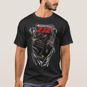 Toyota 2JZ Supra Engine Art GTE Horsepower T-shirt