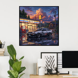 Toyota AE86 Toercar Poster