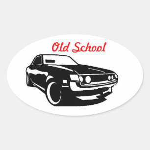 Toyota Celica Oude School Ovale Sticker