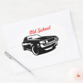 Toyota Celica Oude School Ovale Sticker (Envelop)