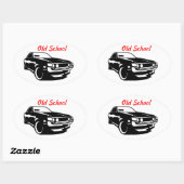 Toyota Celica Oude School Ovale Sticker (Vel)