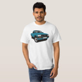 Toyota Hilux - turquoise blue - T-shirt (Voorkant volledig)