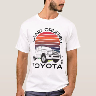Toyota Land Cruiser Retro J100 Off-Road autowrakke T-shirt