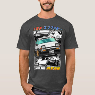 Toyota Sprinterrueno AE86 Street Racing friend fun T-shirt