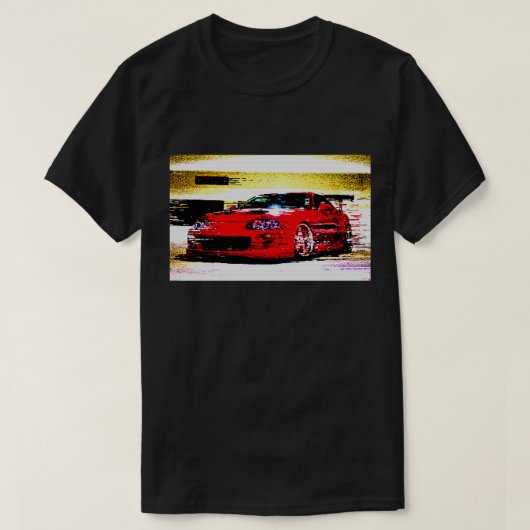 Toyota Supra 8-bits T-Shirt (Design voorkant)