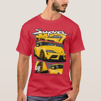 Toyota Supra MK5 Geel T-shirt