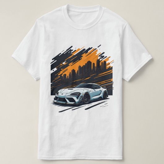 Toyota Supra mk5 JDM Voiture Enthousiaste T-shirt (Design devant)