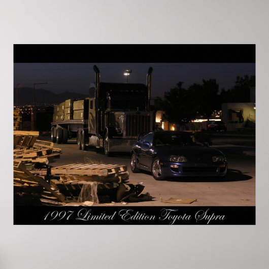 Toyota Supra Turbo 1997 Poster (Voorkant)