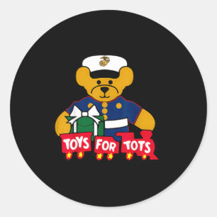 Toys For Tots Logo Kerstmis Ronde Sticker