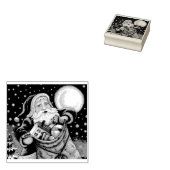 TOYS OP DE ROOF TOP, SANTA RUBBER STEMP 	RUBBERSTEMPEL (Gestempeld)