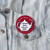 TP0102 de Partij van de Tea alsof het 1773 Button (In situ)