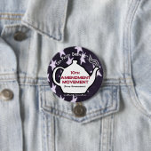 TP0109 Tea Party 10th Amendment Movement Button (In situ)